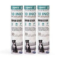 Large Lint Roller Refill, Suitable for Most Large Rollers, mega Rollers, 10in Wide Rollers in The Market (3packs）