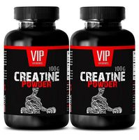 Creatine Monohydrate Vegan - CREATINE MONOHYDRATE Powder 100g - Sports Endurance (2 Bottles)