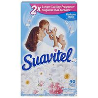 Suavitel Fabric Softener Dryer Sheets, Field Flowers, 40 Count