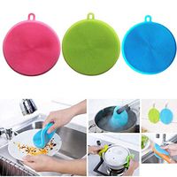 Lacegre Silicone Dish Bow Washing Pads Home Kitchen Cleaning Tool Sponges