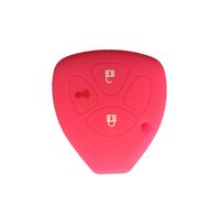 Ezzy Auto Peachblow 3 Buttons Silicone Smart Key Remote Key Fob Skin Key Cover Holder Jacket for Toyota Scion Tc HYQ12BBY
