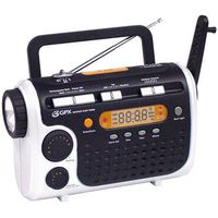 GPX RWB4004SP 7-Channel NOAA Weatherband AM/FM Flashlight Radio with 3-Way Rechargeable Circuitry (Discontinued by Manufacturer)