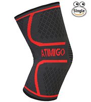 ATIMIGO Knee Brace Compression Sleeve Support for Running, Jogging, Sports, Joint Pain Relief, Arthritis,Injury Recovery,Acl and Meniscus -The Best Knee Support for Women,Men and Kids