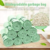 100 Compostable Trash Bags,Extra Thick 0.71 Mils,20/50/100Count,Food Scrap Small Kitchen Trash Bags, US BPI and Europe OK Compost Home Certified