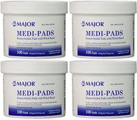 Medi-Pads With Witch Hazel Hemorrhoidal 100 Ct Jar(4 Pack)