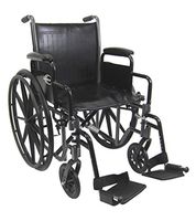 ErgoFlight Ultra Lightweight Wheelchair Seat Size: 16" W, Wheel Type: Fixed Rear Wheels