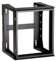 Black Box RM070A-R3 Wallmount Rack Frame - 12U Wide - Black - 34.02 Kg X Maximum Weight Capacity