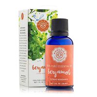 Woolzies 100% Pure & Natural Bergamot Essential Oil 1 Oz - Calming, Relaxing & Soothing Aroma - Provides Skin Therapy & Purifying Benefits in Massage Therapy - for Diffusion & Topical Use