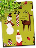 30" X 15' Santa and Friends Gift Wrap