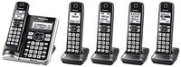 Panasonic KX-TG785SK Link2Cell BluetoothCordless Phone with Voice Assist and Answering Machine - 5 Handsets (Renewed)