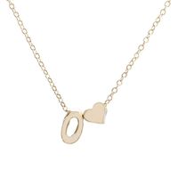 FACAIAFALO Gold Love Heart Initial Necklace Personalized Dainty Letter Necklace Name Jewelry for Women