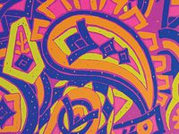 ELECTRIC PAISLEY 24"x85'Gift Wrap Convenience Roll (2 unit, 1 pack per unit.)