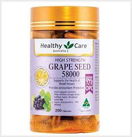 Healthy Care High Strength Grape Seed 58000mg 200 Capsules by Sopabestdeals