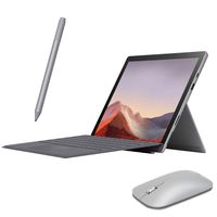 Microsoft Surface Pro 7 2 in 1 Touchscreen PC Tablet 12.3" 2736x1824, 10th Gen i3, 4GB RAM, 128GB SSD, 2 Core up to 3.40 GHz, USB-C, Backlit, Webcam, Win 10 w/Platinum Type Cover, Pen and Mouse