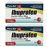 Pure-Aid Ibuprofen-24 Tablets (2 Pack)