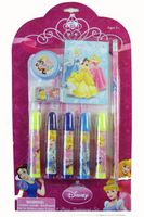 Disney Princess Stationery Set - 9 pcs Princess Marker Study Kit [Toy]