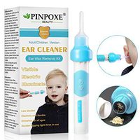 Ear Wax Removal Kit, Ear Cleaner, Portable Automatic Electric Vacuum Ear Wax, Ear Vacuum Cleaner Easy Earwax Remover Soft Prevent Ear-Pick Clean Tools Set, Safe and Comfortable for Adults Kids