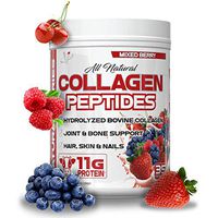 VMI Sports Collagen Peptides, All Natural Hydrolyzed Bovine Collagen Protein, 35 Servings, Mixed Berry, 17.5 Ounce