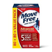 Glucosamine & Chondroitin Advanced Joint Health Supplement Tablets, Move Free (160 count in a bottle), Supports Mobility, Flexibility, Strength, Lubrication and Comfort