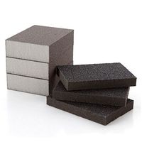 LingStar 10PCS Carborundum Fine Flexible Descaling Clean Magic Brush Sanging Sponge Maroon household Cleaning,Thin section