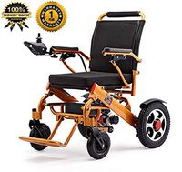 2020 Extreme Sport Portable Motorized Electric Power Wheelchair Foldable Lightweight Dual Motor Aviation Travel Long Range (Seat Width 19" - Free Travel CASE) by Medical Care (Blue)