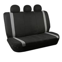FH Group FB033GRAY013 Gray-Bench Seat Cover (Supreme Modernistic Split Compatible