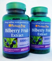 Puritan's Pride 2 Pack of Bilberry 1000 mg Puritan's Pride Bilberry 1000 mg-180 Softgels