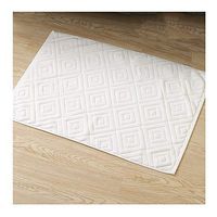 GHHZZQ Bathtub Mat Anti-Fall Absorbent Superfine Fiber Bathroom Rugs Foot Pad Household Machine Wash, 3 Colors, 0.5 cm Thick, 50x76cm (Color : White, Size : 50x76cm)