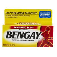 Ben Gay Bengay Vanishing Scent Menthol Pain Relief Non Greasy Gel 57 G (2 Oz)
