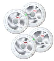 4) NEW Pyle PLMR60W 6.5" 300Watt Dual Cone Boat Marine Water Resistant Speakers