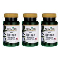 Swanson Raw Spleen Glandular 200 Milligrams 60 Capsules (3 Pack)