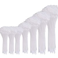 AUSTOR 700 Pieces Zip Ties White Nylon Cable Zip Ties Self Locking Cable Ties in 4/6/ 8/10/ 12 Inches for Home Office Garage and Workshop