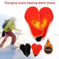 Rechargeable Heated Insole, Remote Control Lithium Battery Electric Heating Insole, Foot Warmer for Winter Cold Weather