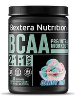 Bextera Nutrition BCAA Powder - Ideal 2:1:1 Ratio, Branched Chain Amino Acids, BCAAs Candy Ice, 45 Servings