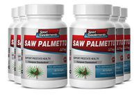 Saw Palmetto Berry Extract 320mg Dietary Supplement. Supports Prostate Health (6 Bottles)