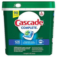 Cascade C90 ActionPacs Dishwasher Detergent (Complete 90 Count), White