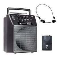 Nady WA-120BT HM Wireless Portable compact P.A full-range speaker system with built-in amplifier, BLUETOOTH, mp3 player, mixer, and headmic wireless microphone