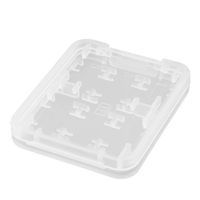 uxcell Plastic 8 Slots Micro SD TF MS SDHC Memory Card Storage Holder Box White