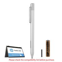 Stylus Active Pen for HP Pavilion x360 11m-ad0 14M-BA013DX 14-cd0 15-br0, X2 10-K0xx; HP Envy x360 15-bp0 15m-bp1, 360 15M-BP012DX, X2 13-J0XX 15-C0XX; HP Spectre x360 13-ac0xx 15-bl0xx (Silver)