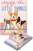 Punch Studio Molly & Rex Bungee Pop-Up Pocket Note Pad (Little Puppies)
