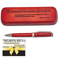 Jeremiah 29 Congratulations Graduate Decorative Wood Pen Set