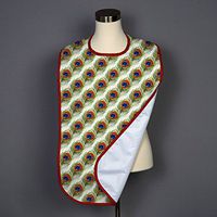 Peacock Feathers Adult Bib - Covered with Care - 5 Pack