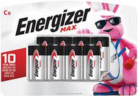 Energizer C Batteries Max Alkaline C Cell Size, 8 Count, 8 Count, 8 Count