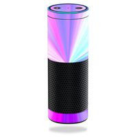 MightySkins Skin Compatible with Amazon Echo - Rainbow Zoom | Protective, Durable, and Unique Vinyl Decal wrap Cover | Easy to Apply, Remove, and Change Styles | Made in The USA