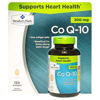 Member's Mark Co Q-10 Cardiovascular Antioxidant 200 mg 150 Softgels