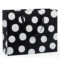 12ea - 12-5/8 X 4-3/8 X 10-1/4 Black Giant Dots Eurot Gusset - 4 3/8"