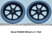 Wheels (Pair) 6" for NOVA 4208 & Old 4202/4207 Flat Radius (W/Bearings) - P42020