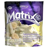 Syntrax - Matrix 5.0 - Bananas & Cream - 5lb Bag - High Protein 23g - Low Fat - Low Carb - Low Sugar