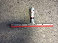 Zomax Squeegee with 12 inch Flexible Rubber Blade, Metal Handel