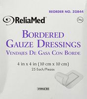 Bordered Gauze, 4 X 4, Latex-Free, Sterile 25/Bx
